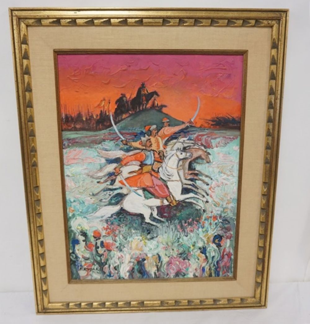 E KOZAK OIL PAINTING (1 of 3)
