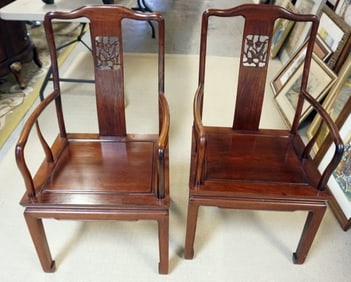 ROSEWOOD ARM CHAIRS