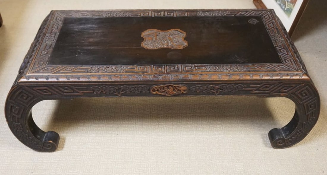 ANTIQUE CARVED ASIAN TABLE (1 of 6)