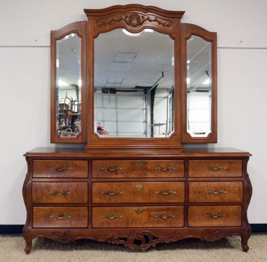 CENTURY BOMBE CHEST WITH MIRROR (1 of 6)