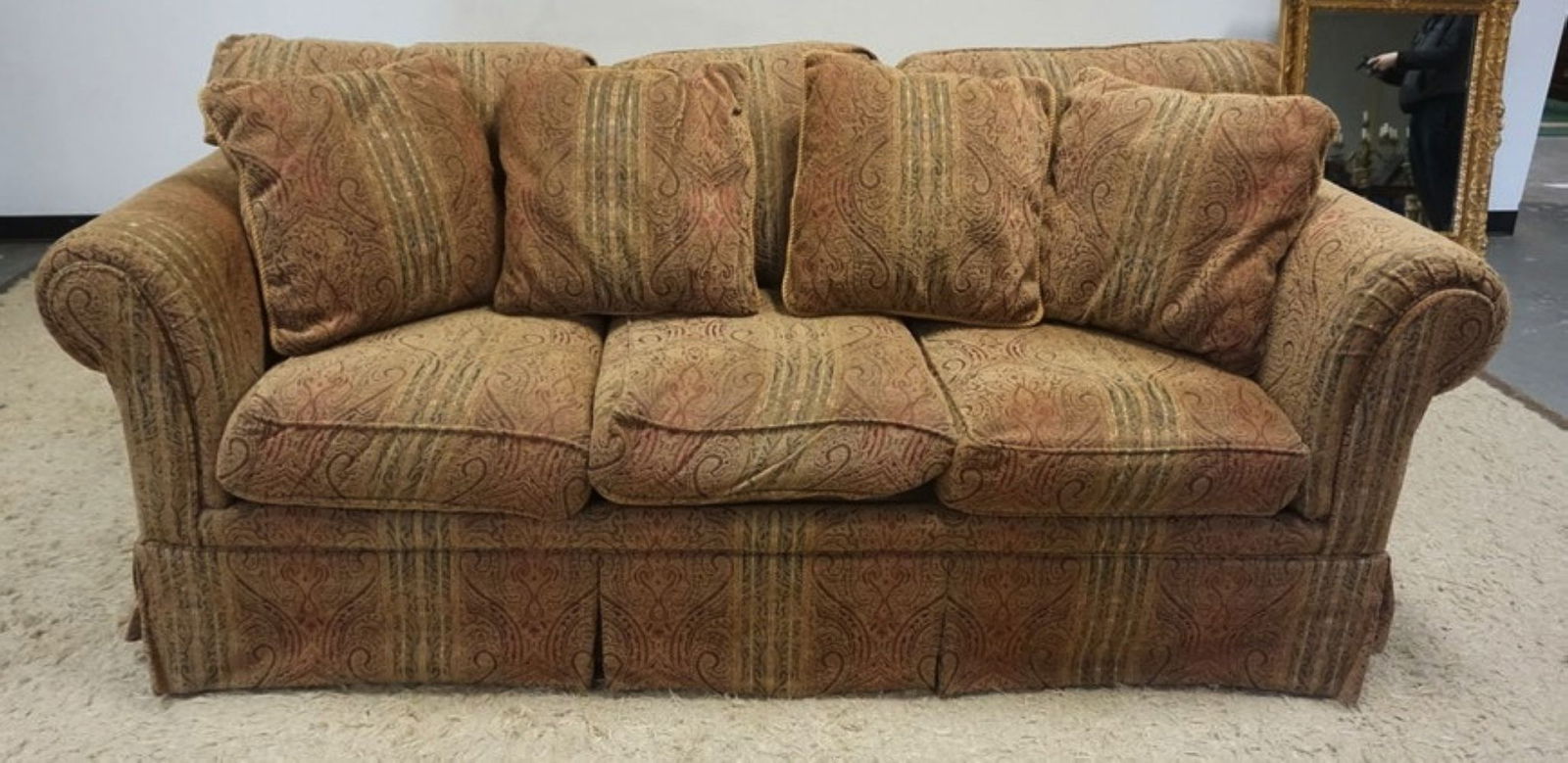 CENTURY FURNITURE LT DESIGNS SOFA: CENTURY FURNITURE CO. *LT DESIGNS* SOFA, APPROXIMATELY 89 IN X 37 IN X 34 IN H