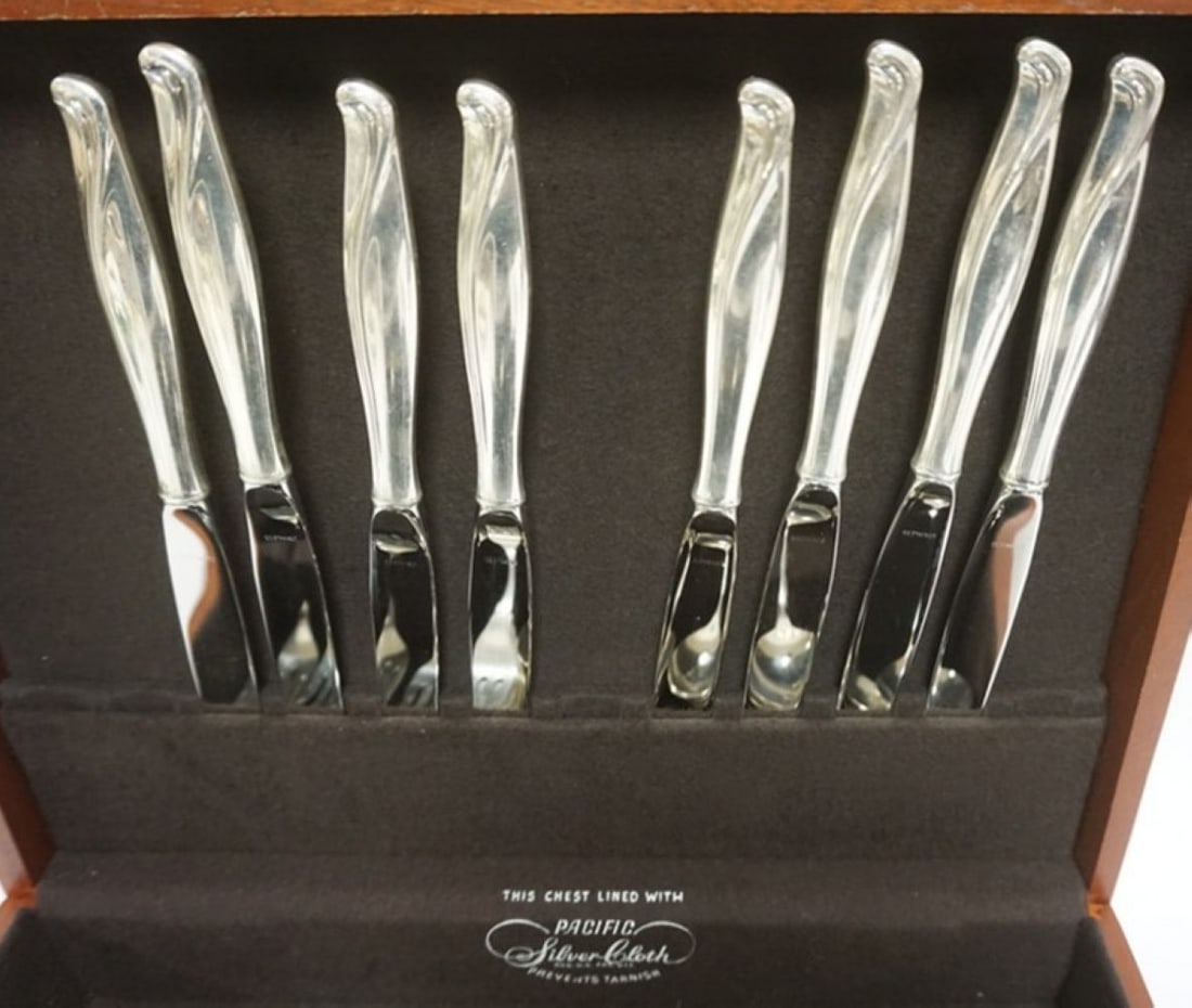 STERLING SILVER FLATWARE SET - 4