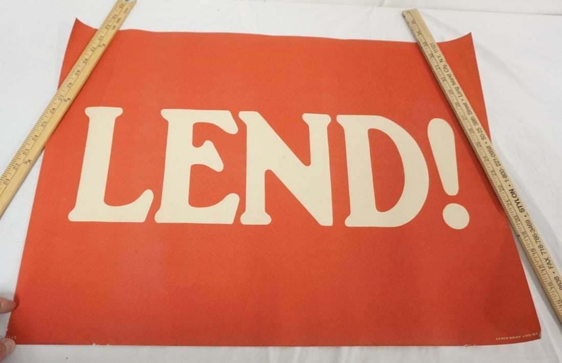 ORIGINAL WWI POSTER (1 of 2)