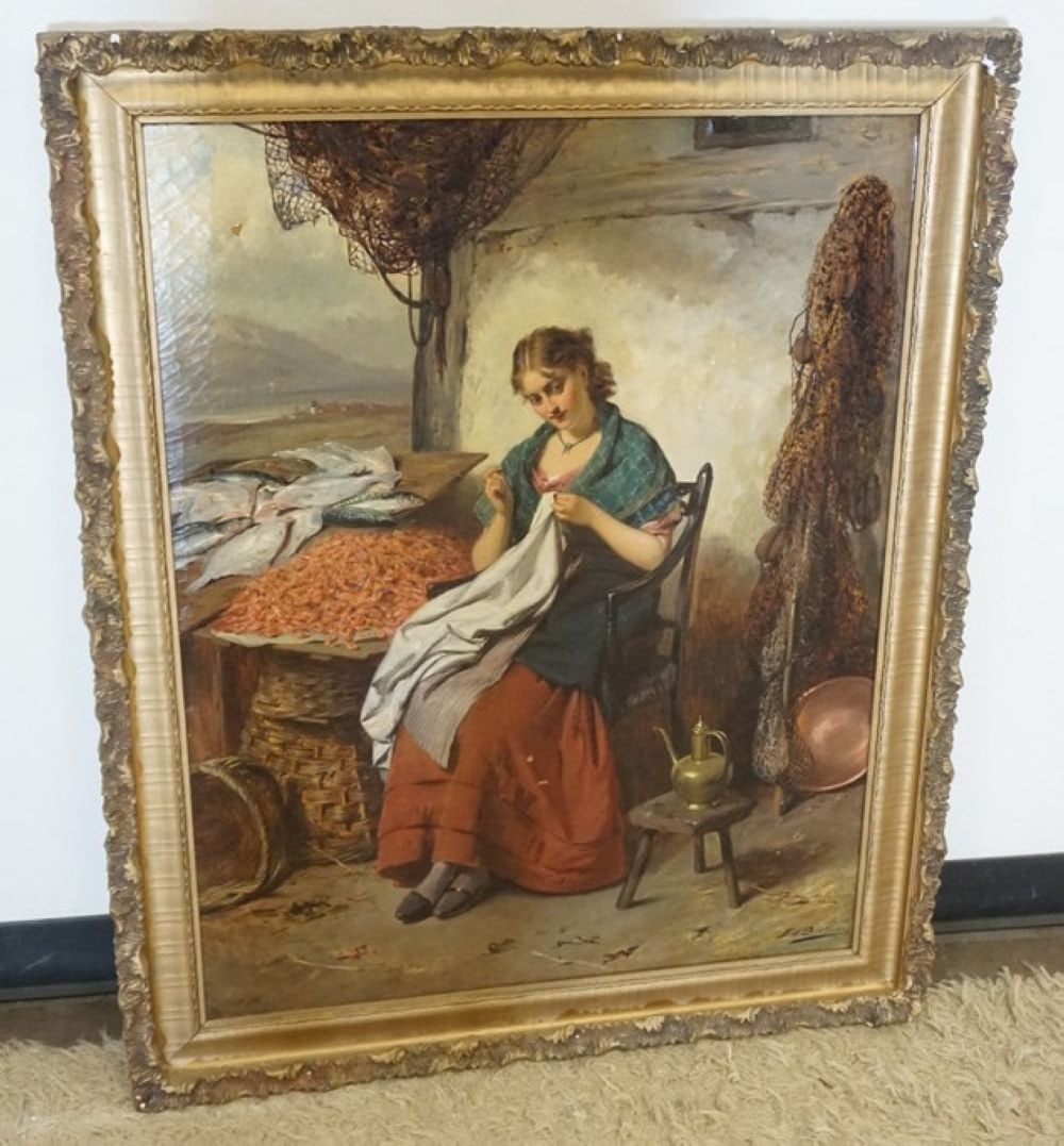 ARTIST SIGNED OIL PAINTING (1 of 5)