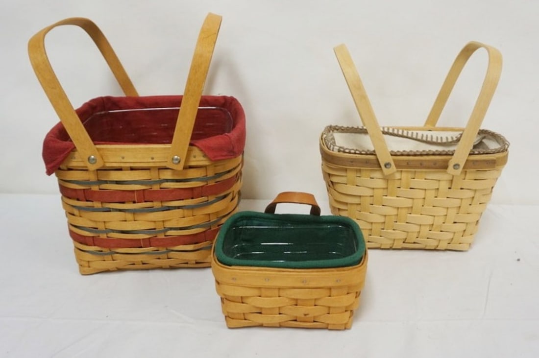 ASSORTED LONGABERGER BASKETS (1 of 3)