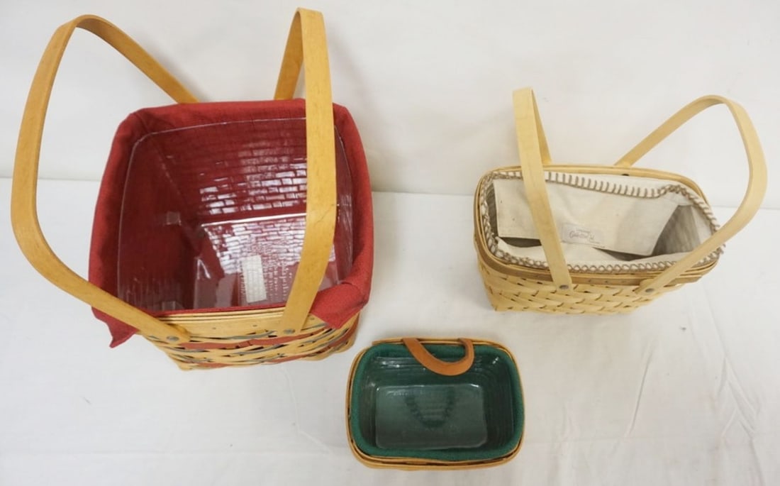 ASSORTED LONGABERGER BASKETS - 2
