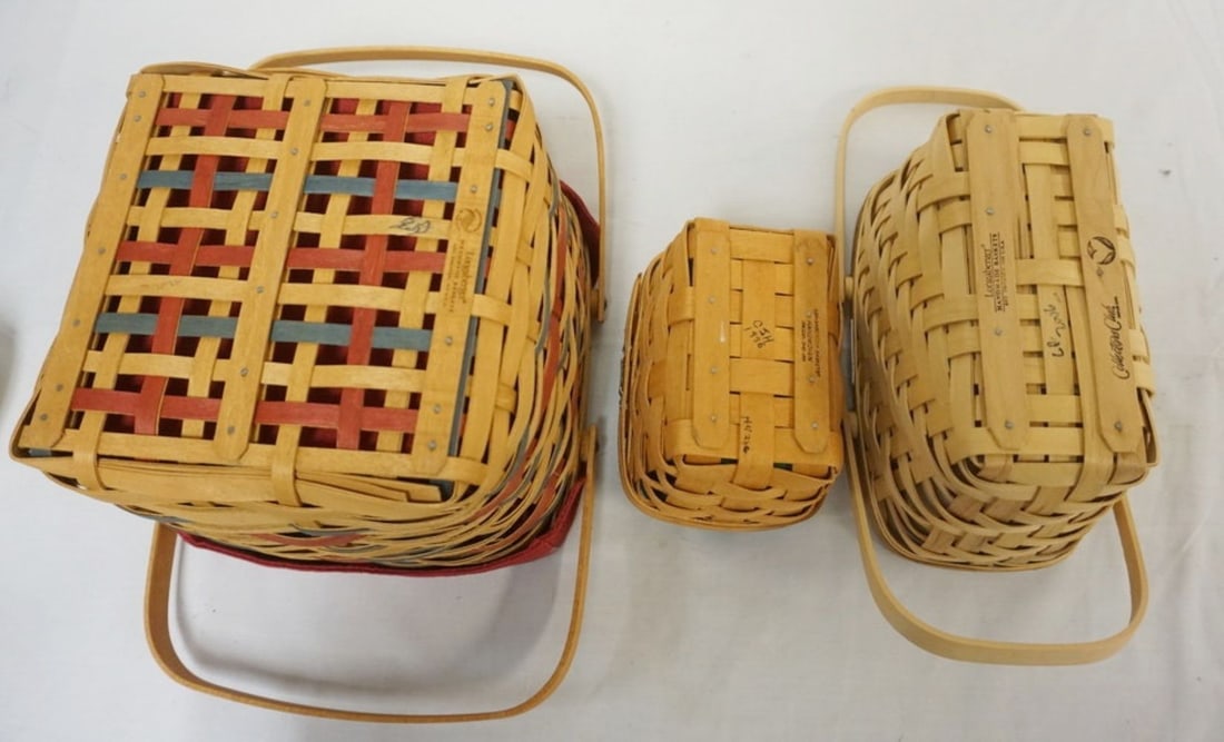 ASSORTED LONGABERGER BASKETS - 3