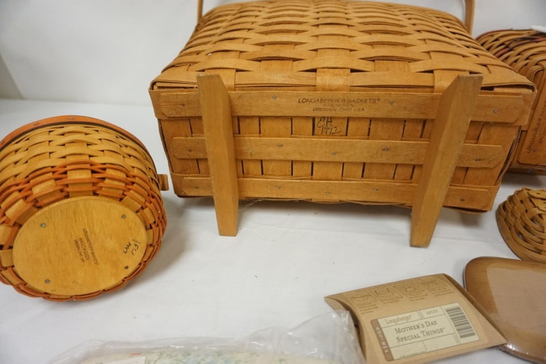 ASSORTED LONGABERGER BASKETS - 6