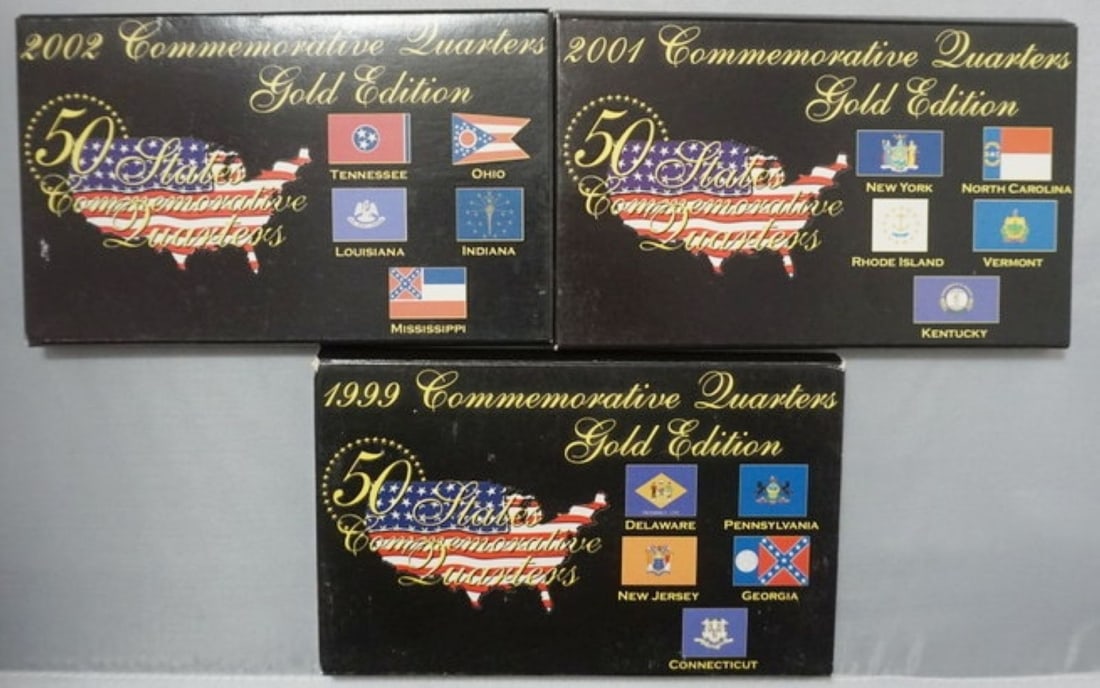 COMMEMORATIVE GOLD STATE QUARTER SETS (1 of 2)