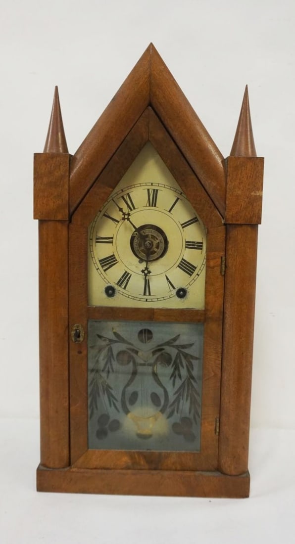ANTIQUE STEEPLE CLOCK (1 of 4)