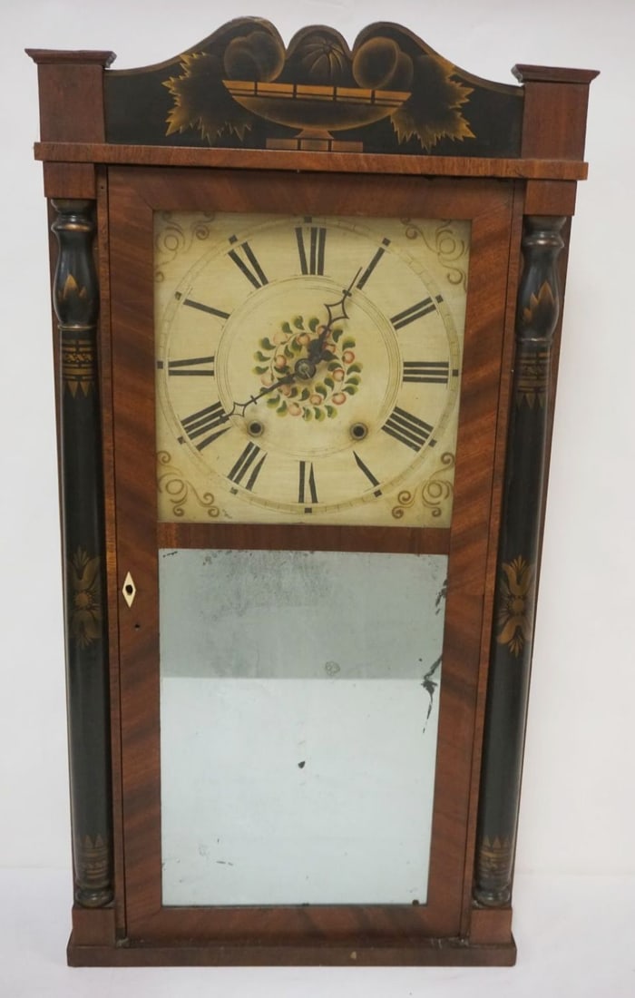 ANTIQUE GEORGE MITCHEL SHELF CLOCK (1 of 5)