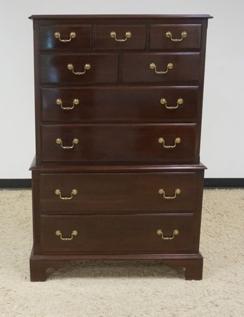 ETHAN ALLN SIGNATURE CHERRY HIGH CHEST (1 of 5)
