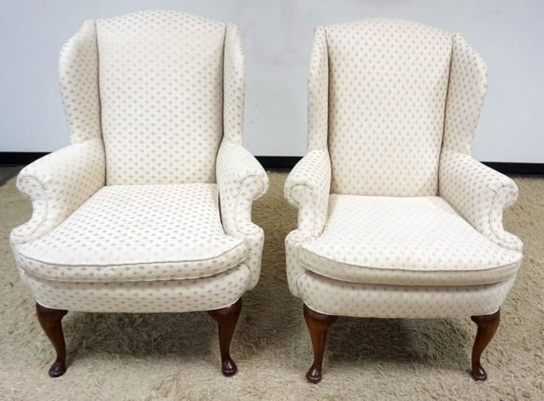 PR HIGHLAND HOUSE UPHOLSTERED WING BACK CHAIRS (1 of 7)