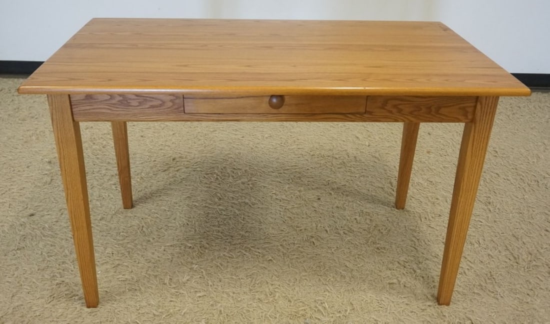 CONTEMPORARY OAK WORK TABLE (1 of 4)