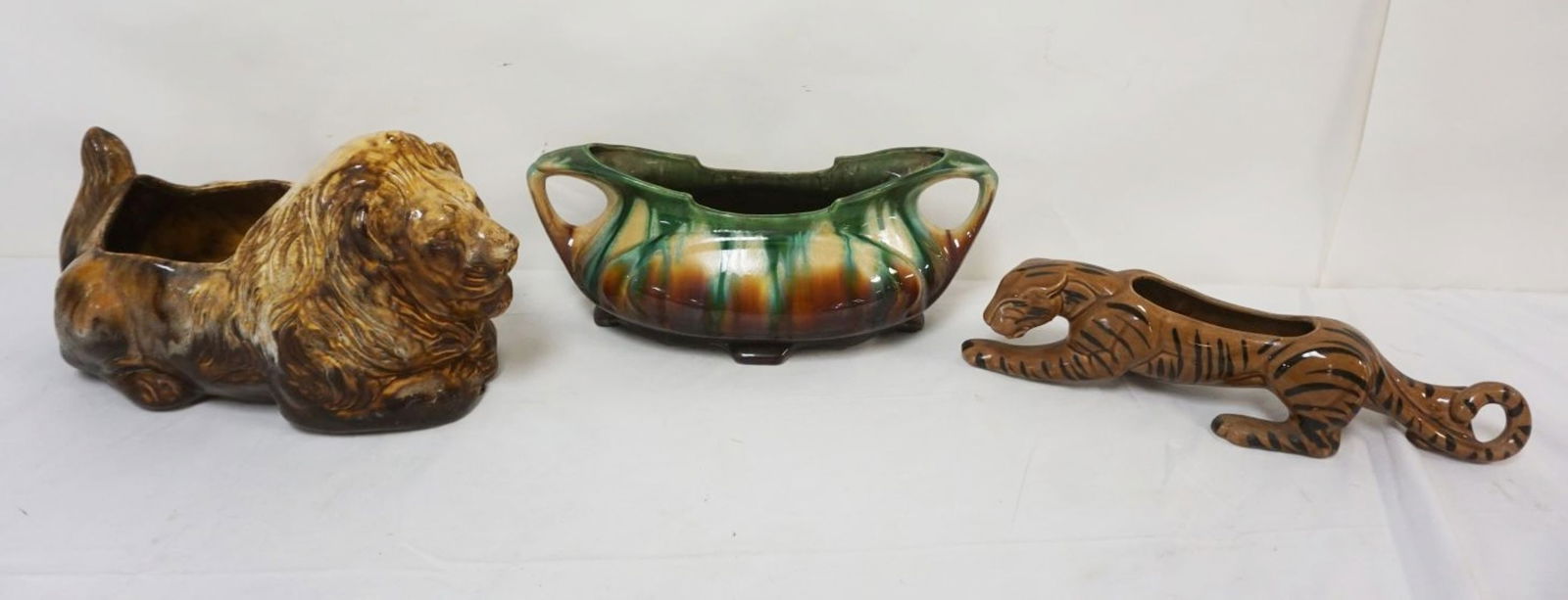 GROUP OF ASSORTED PLANTERS, VASES, ETC (1 of 4)
