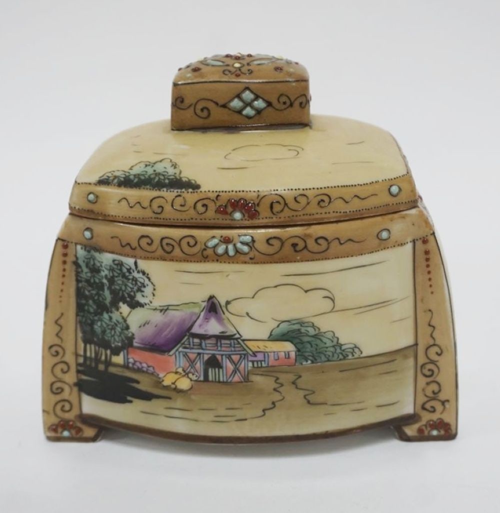 HAND PAINTED NIPPON TOBACCO HUMIDOR (1 of 7)