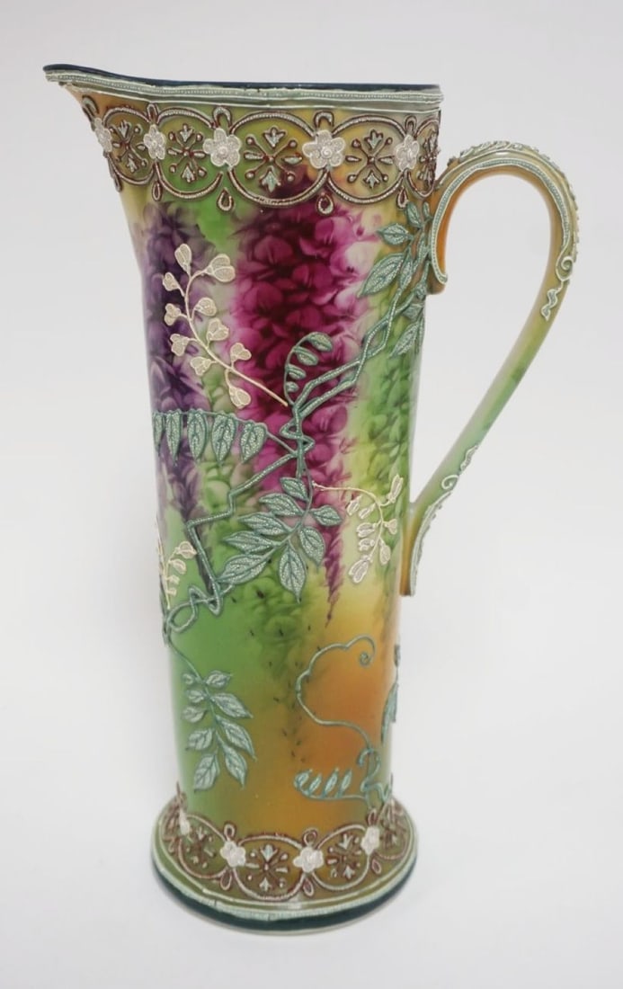 HAND PAINTED MORIAGE PITCHER (1 of 6)