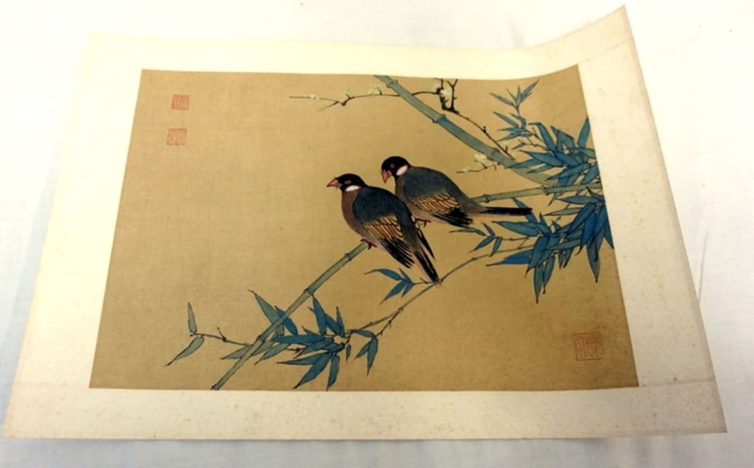 ASIAN PAINTING ON SILK (1 of 3)