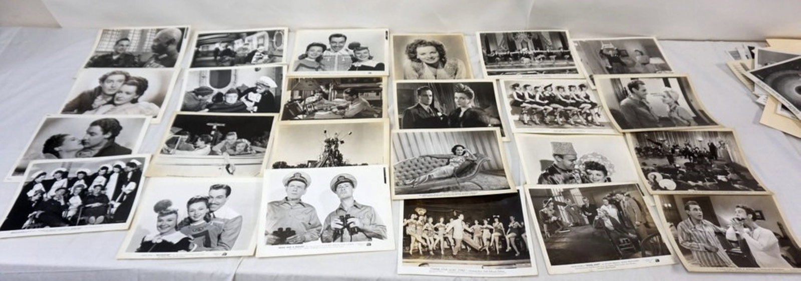 LARGE GROUP OF 25 VINTAGE MOVIE STILLS: LARGE GROUP OF 25 VINTAGE MOVIE STILLS