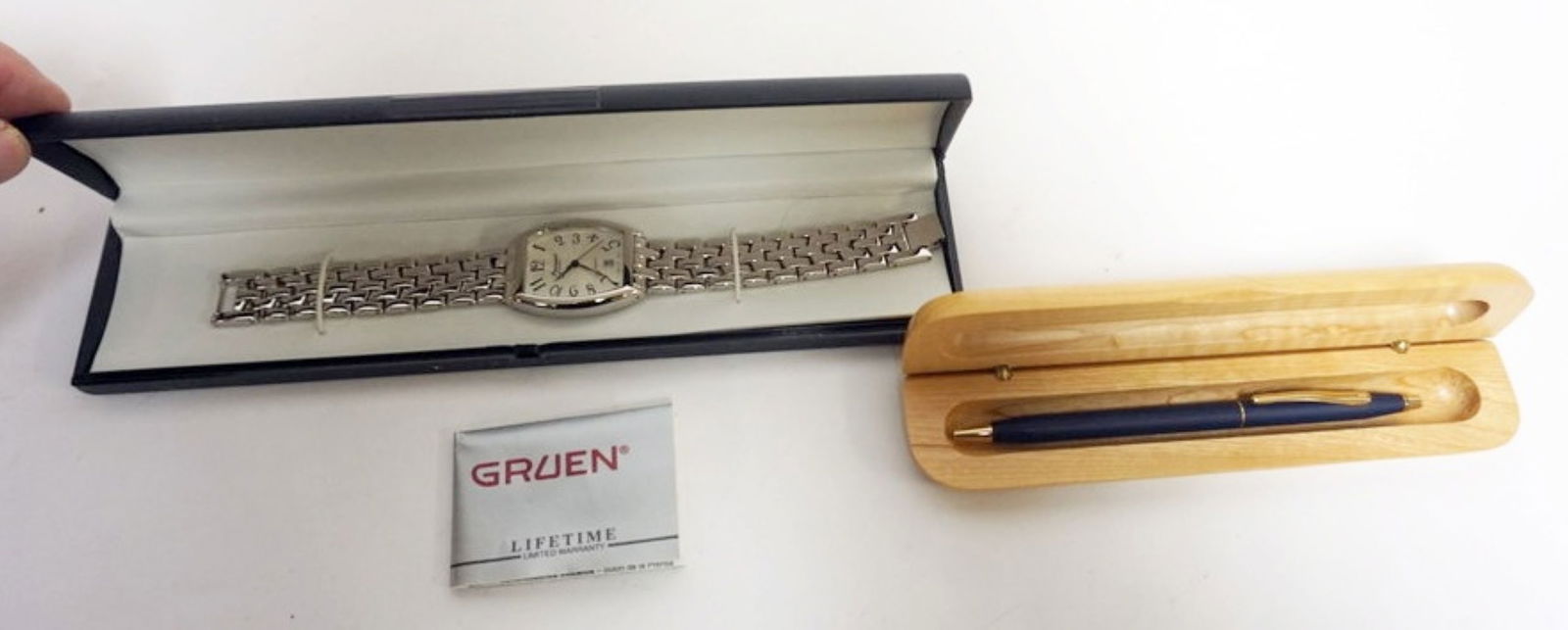 GRUEN PRECISION WATCH AND CROSS PEN (1 of 3)