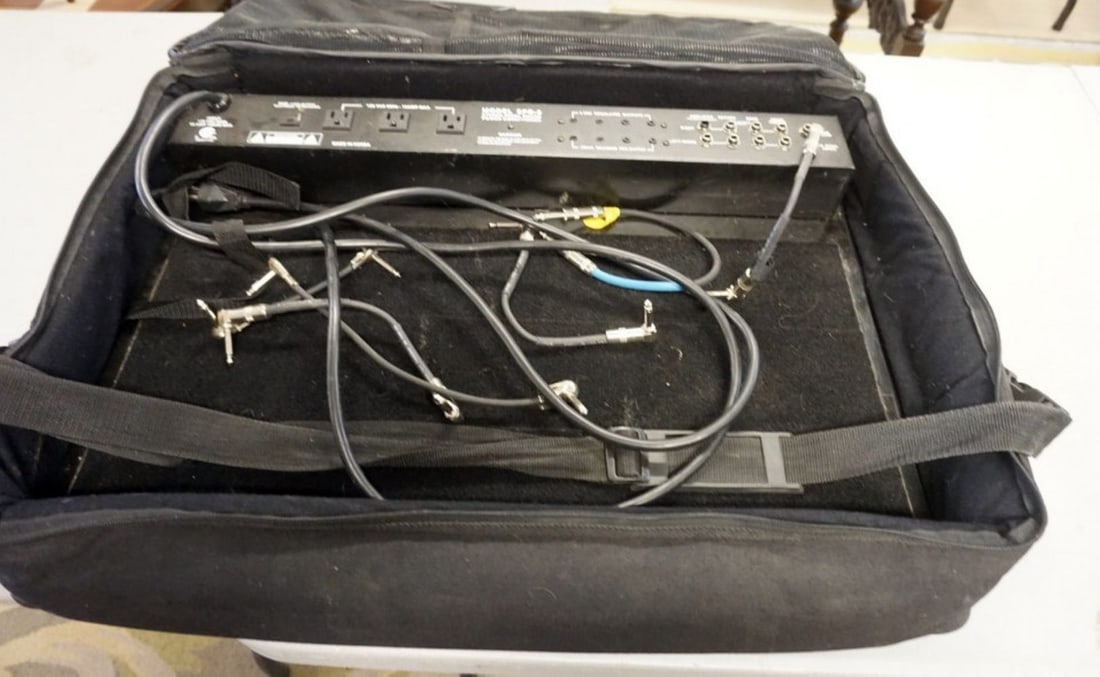 STEREO PEDAL BOARD: SPB-8 STEREO PEDAL BOARD, APPROXIMATELY 18 IN X 29 IN X 6 IN H