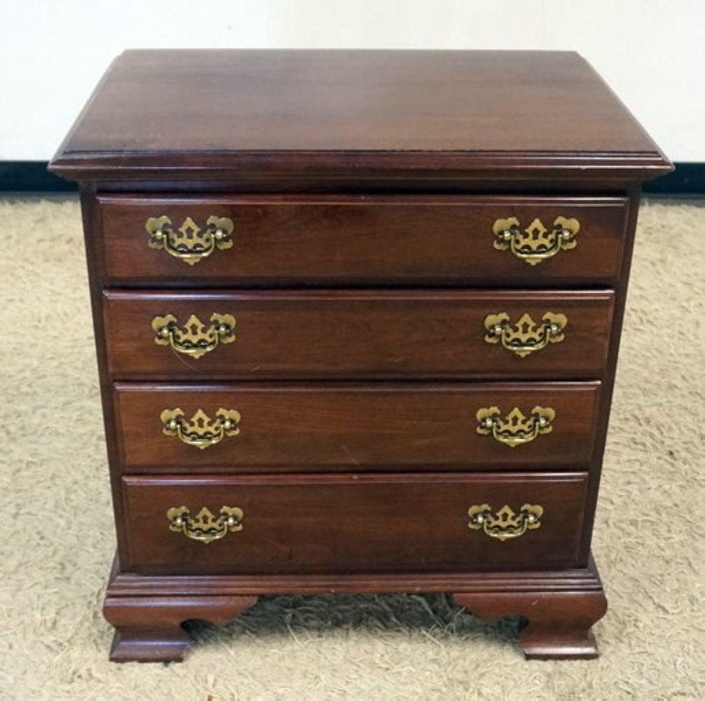 ETHAN ALLEN SOLID CHERRY MINIATURE CHEST (1 of 5)