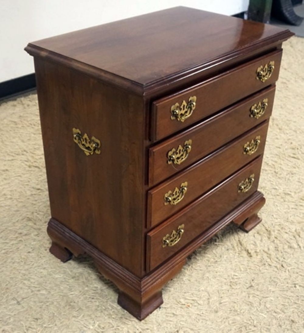 ETHAN ALLEN SOLID CHERRY MINIATURE CHEST - 3