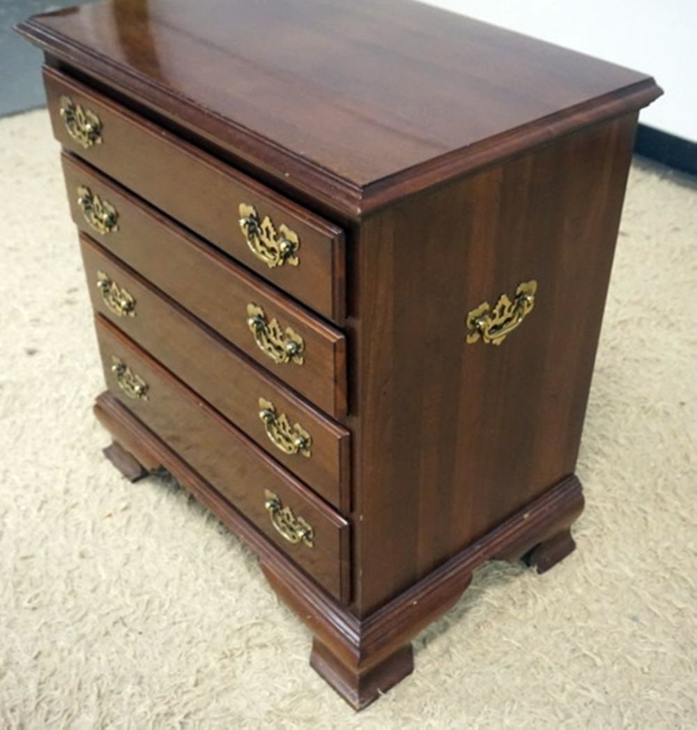 ETHAN ALLEN SOLID CHERRY MINIATURE CHEST - 4