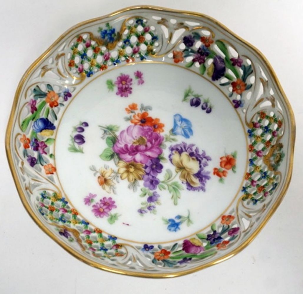 SCHUMANN DRESDEN PIERCED EDGE BOWL (1 of 3)