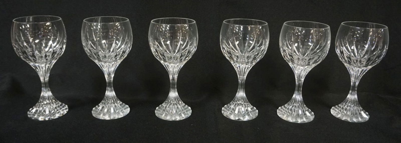BACCARAT *MASSENA* CRYSTAL: BACCARAT *MASSENA* CRYSTAL 6-6 IN WINES