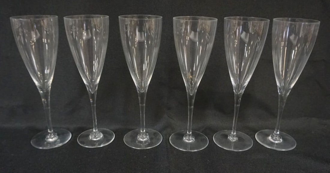 6 BACCARAT CRYSTAL WINE GLASSES (1 of 4)