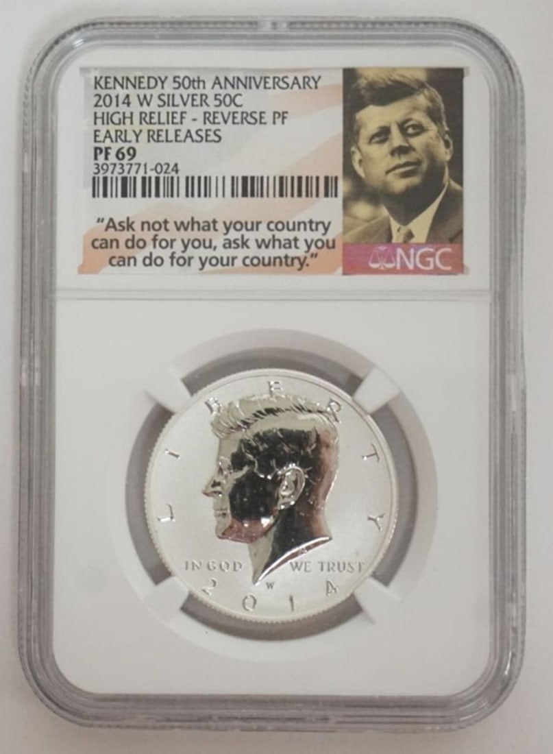 KENNEDY 50 CENT SILVER HALF DOLLAR: KENNEDY 50 CENT SILVER HALF DOLLAR 2014-W