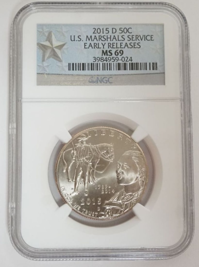 US MARSHALS SERVICE SILVER HALF DOLLAR (1 of 3)