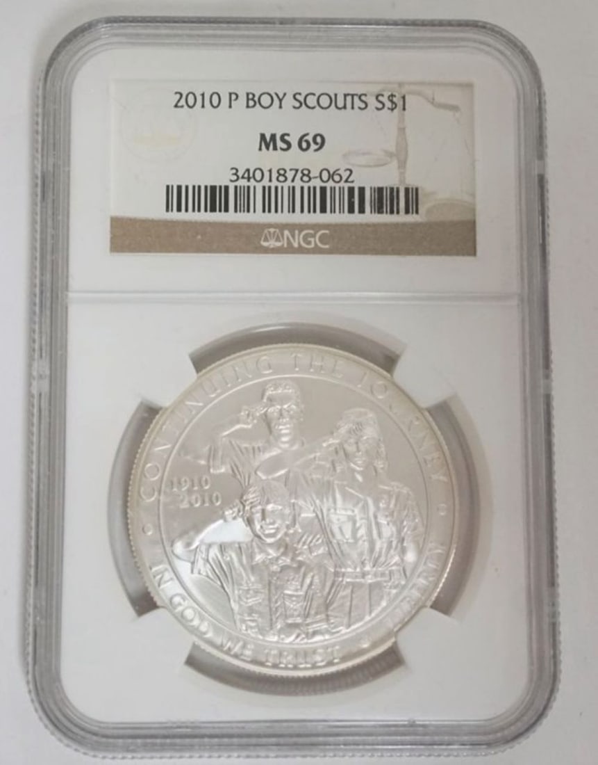 BOYSCOUTS OF AMERICA COMMENORATIVE SILVER DOLLAR (1 of 3)