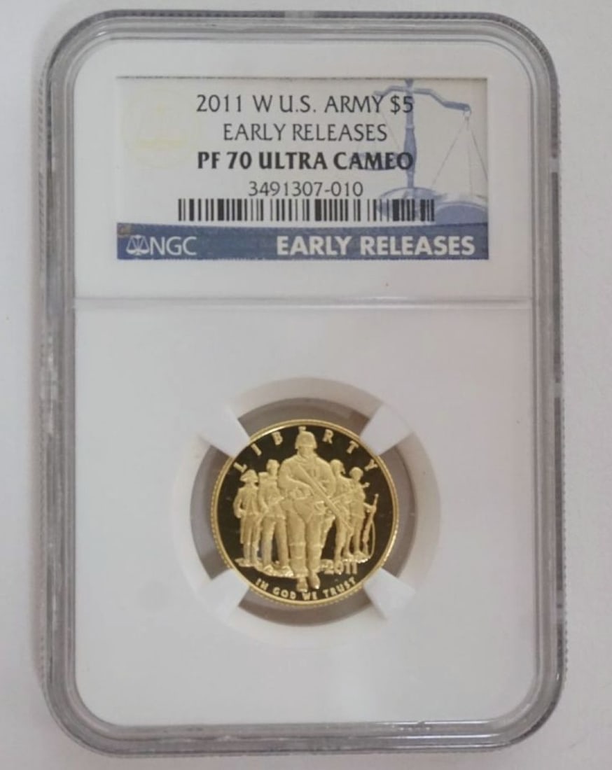 US ARMY 5 DOLLAR GOLD COIN (1 of 3)