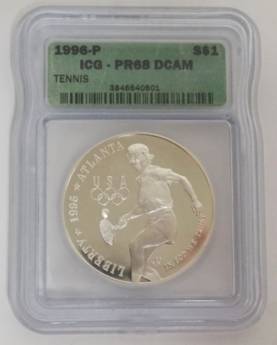 COMMEMORATIVE TENNIS SILVER DOLLAR (1 of 3)