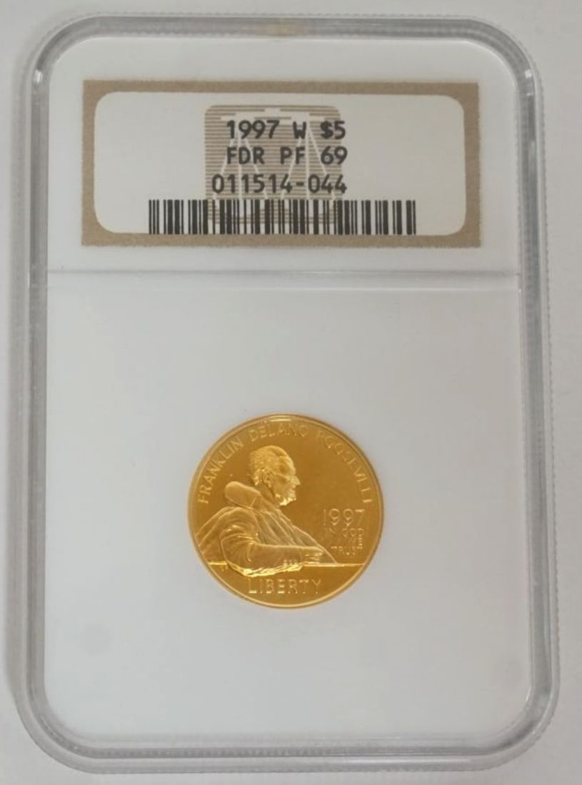 FRANKLIN DELANO ROOSEVELT 5 DOLLAR GOLD COIN (1 of 3)