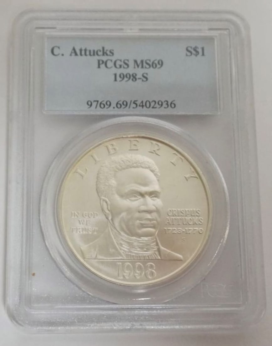 CRISPUS ATTUCKS SILVER DOLLAR (1 of 3)