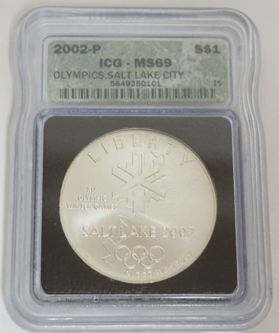 OLYMPICS SALT LAKE CITY SILVER DOLLAR (1 of 3)