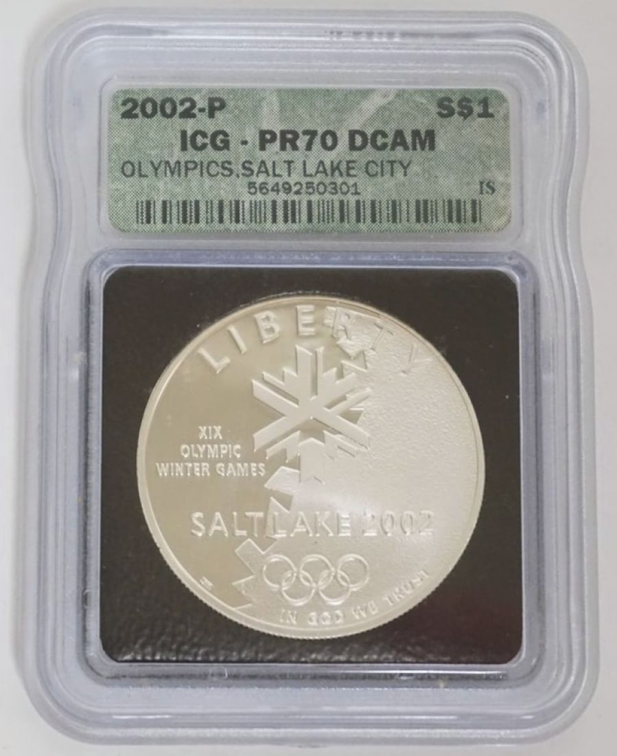 OLYMPICS SALT LAKE CITY SILVER DOLLAR (1 of 3)