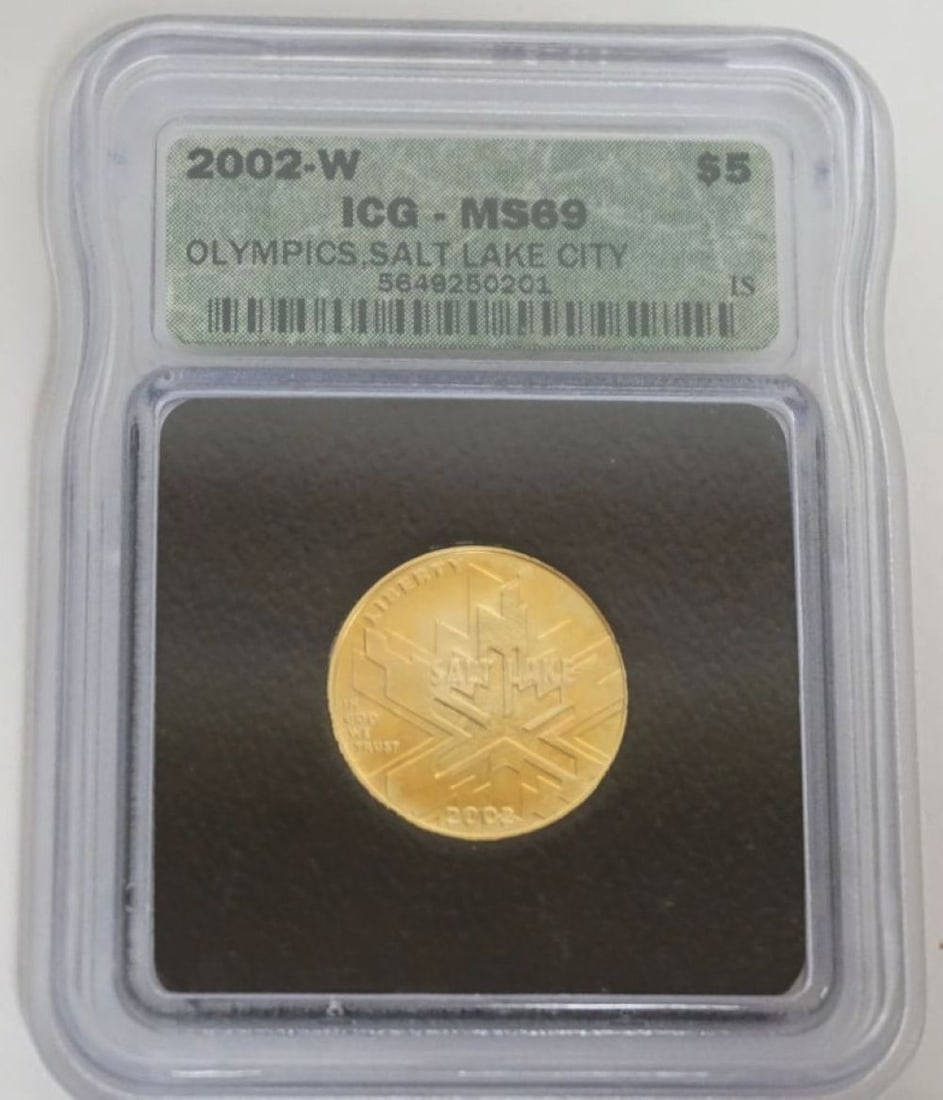 OLYMPICS SALT LAKE CITY $5 GOLD COIN (1 of 3)
