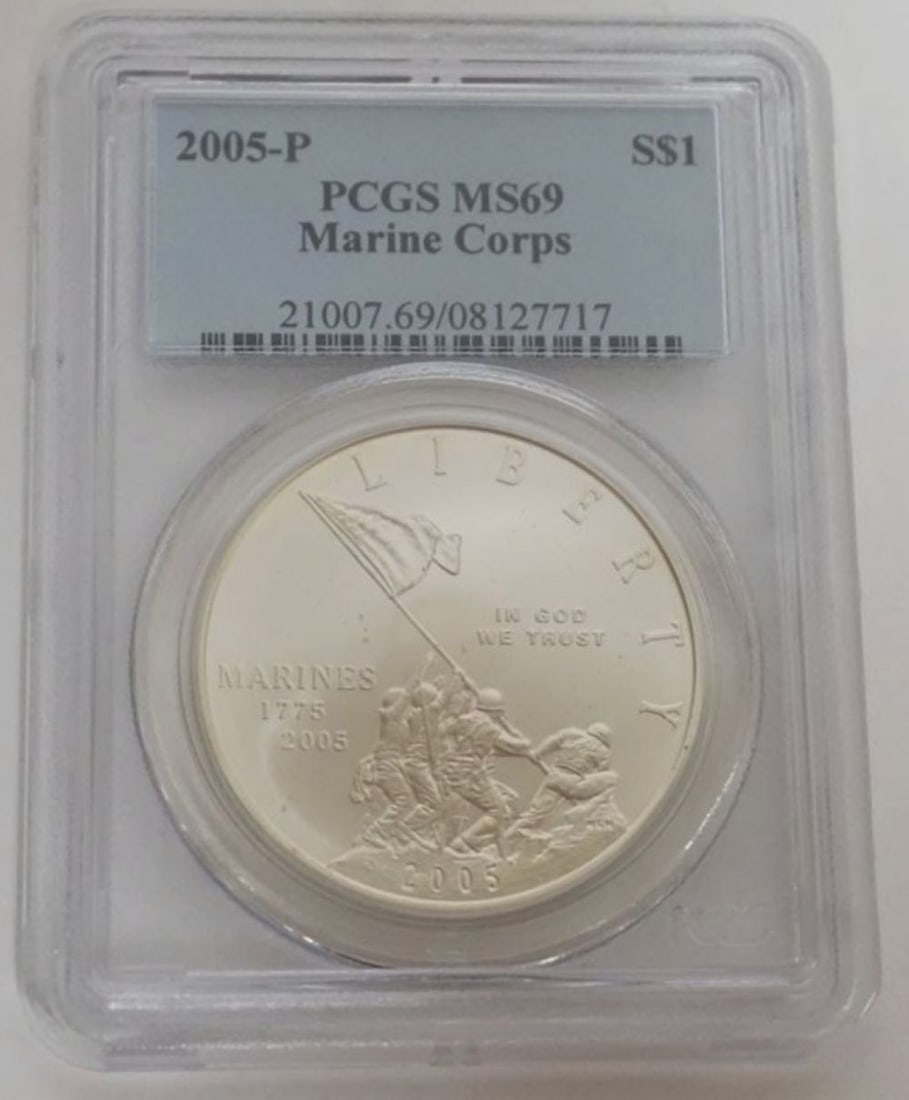 MARINE CORPS SILVER DOLLAR (1 of 3)