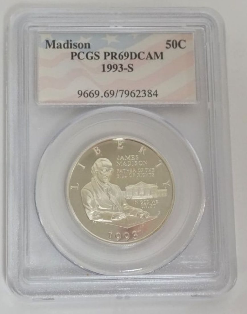 JAMES MADISON SILVER HALF DOLLAR (1 of 3)