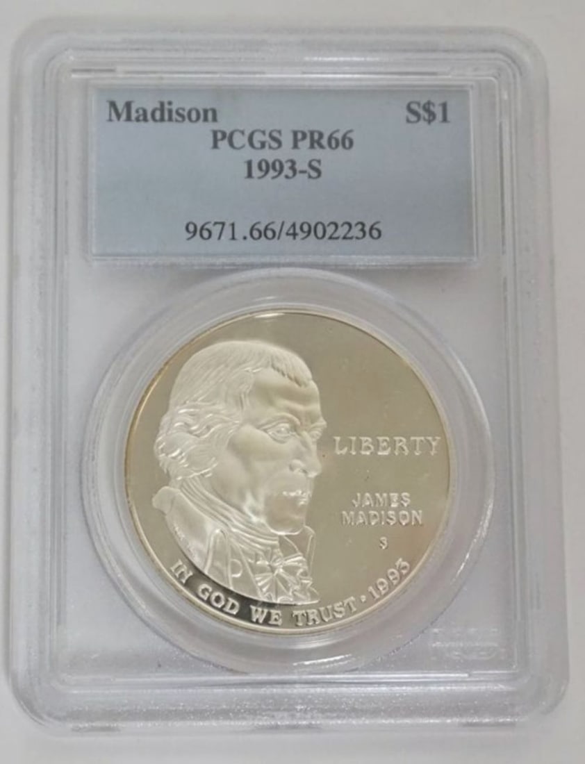 JAMES MADISON SILVER DOLLAR (1 of 3)