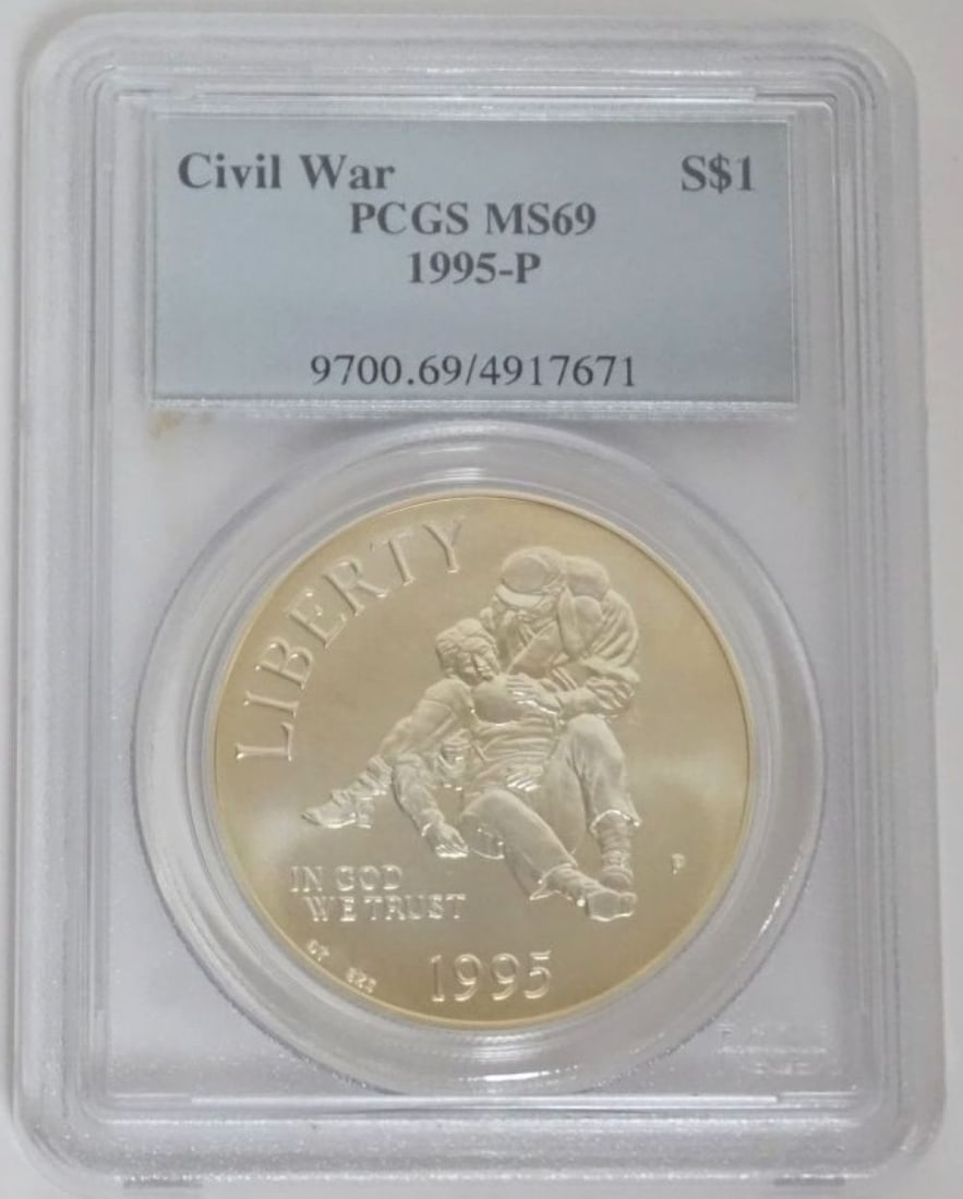 CIVIL WAR COMMEMORATIVE SILVER DOLLAR (1 of 3)