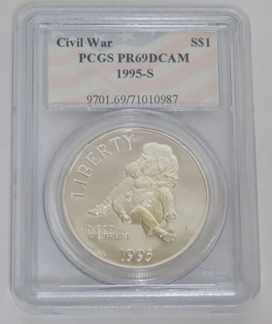 CIVIL WAR COMMEMORATIVE SILVER DOLLAR (1 of 3)