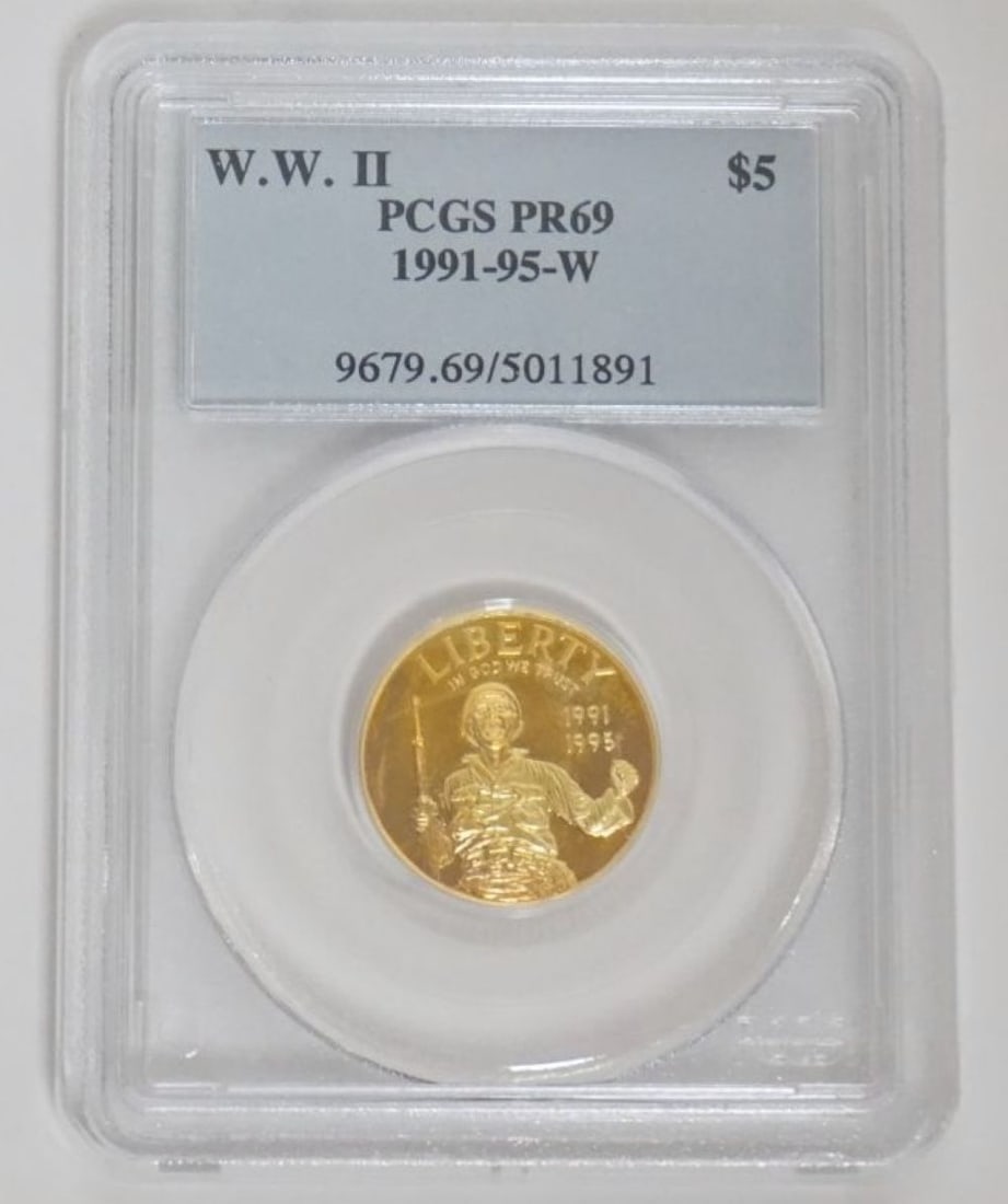 WORLD WAR 2 WWII $5 GOLD COIN (1 of 3)