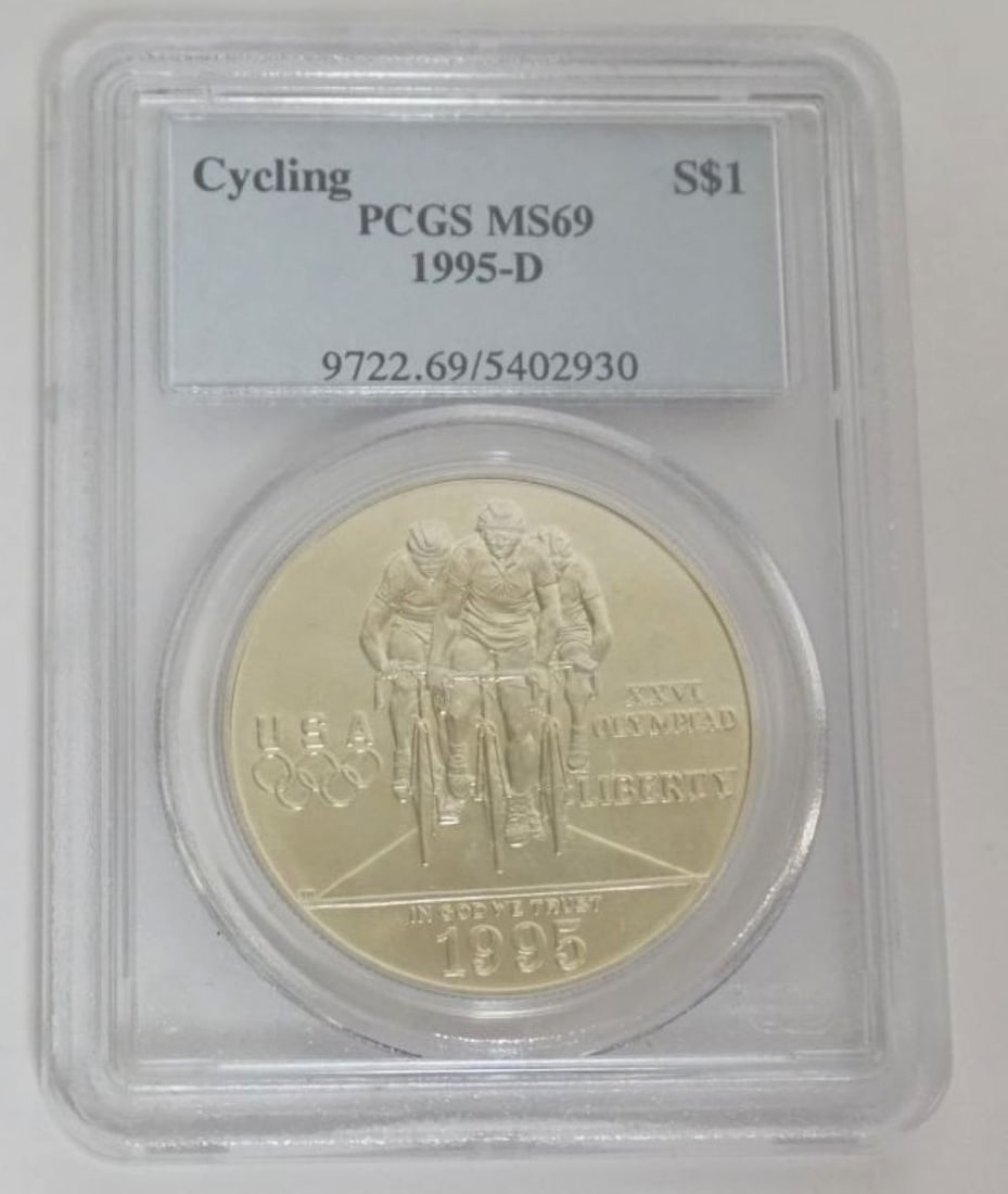 CYCLING ATLANTA OLYMPICS SILVER DOLLAR (1 of 3)