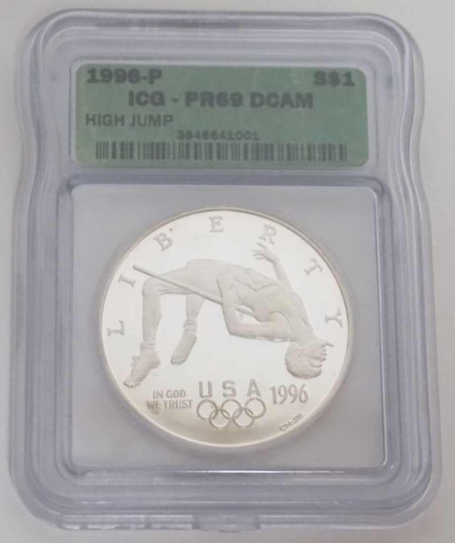 HIGH JUMP ATLANTA OLYMPICS SILVER DOLLAR (1 of 3)