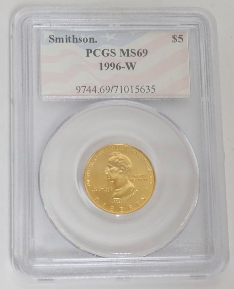 SMITHSONIAN $5 GOLD COIN (1 of 3)